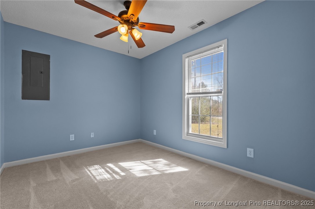 1205 Hobson Road Raeford, NC 28376 - Photo 16 of 33 an empty room with windows and fan