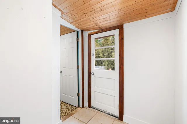 a bathroom with a window