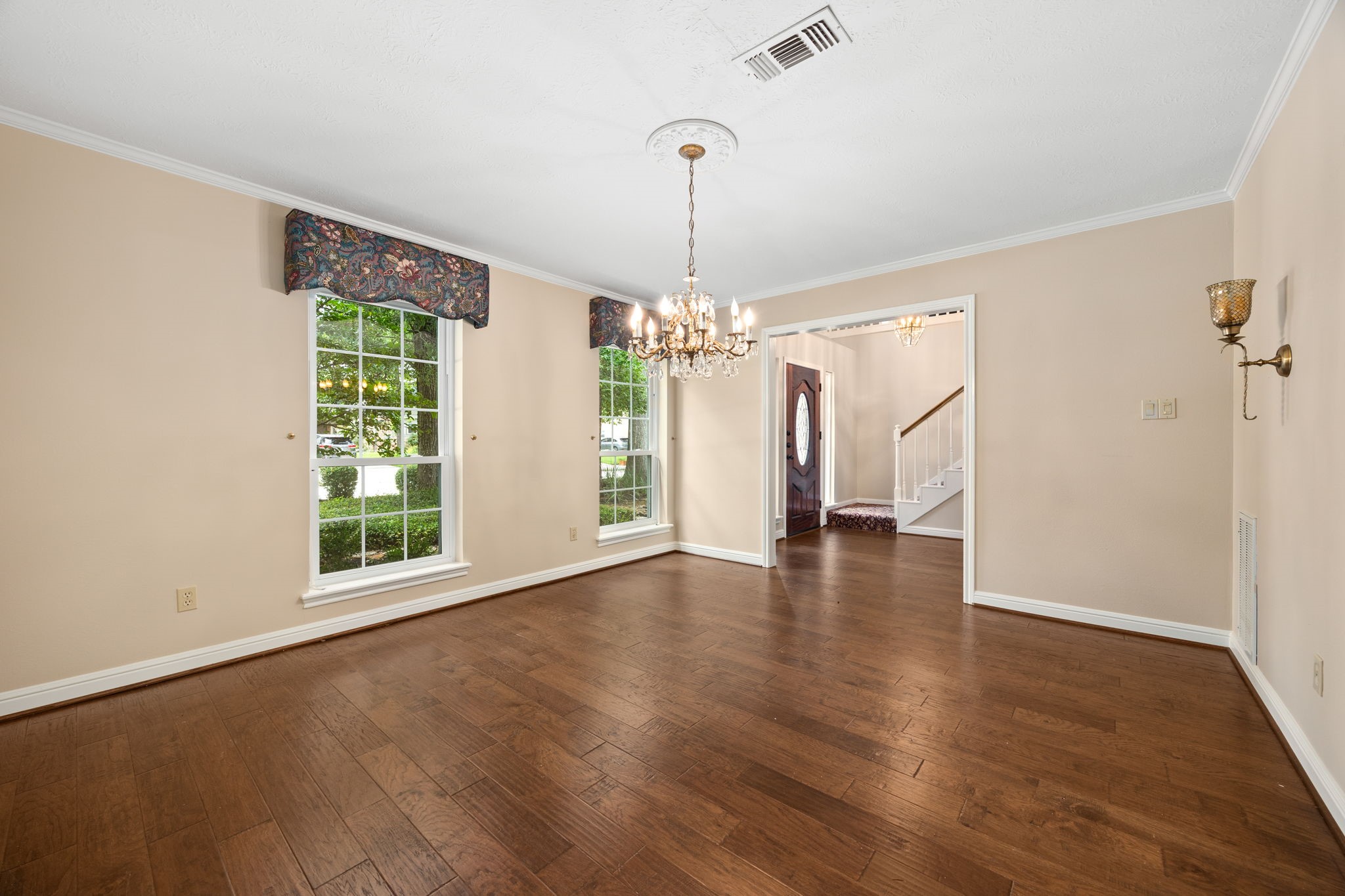 6623 Ampton Drive Spring, TX 77379 - Photo 9 of 45 Flawless flooring, new windows, and completely re-plumbed with pex piping. The view out of the windows is like sitting in a park.