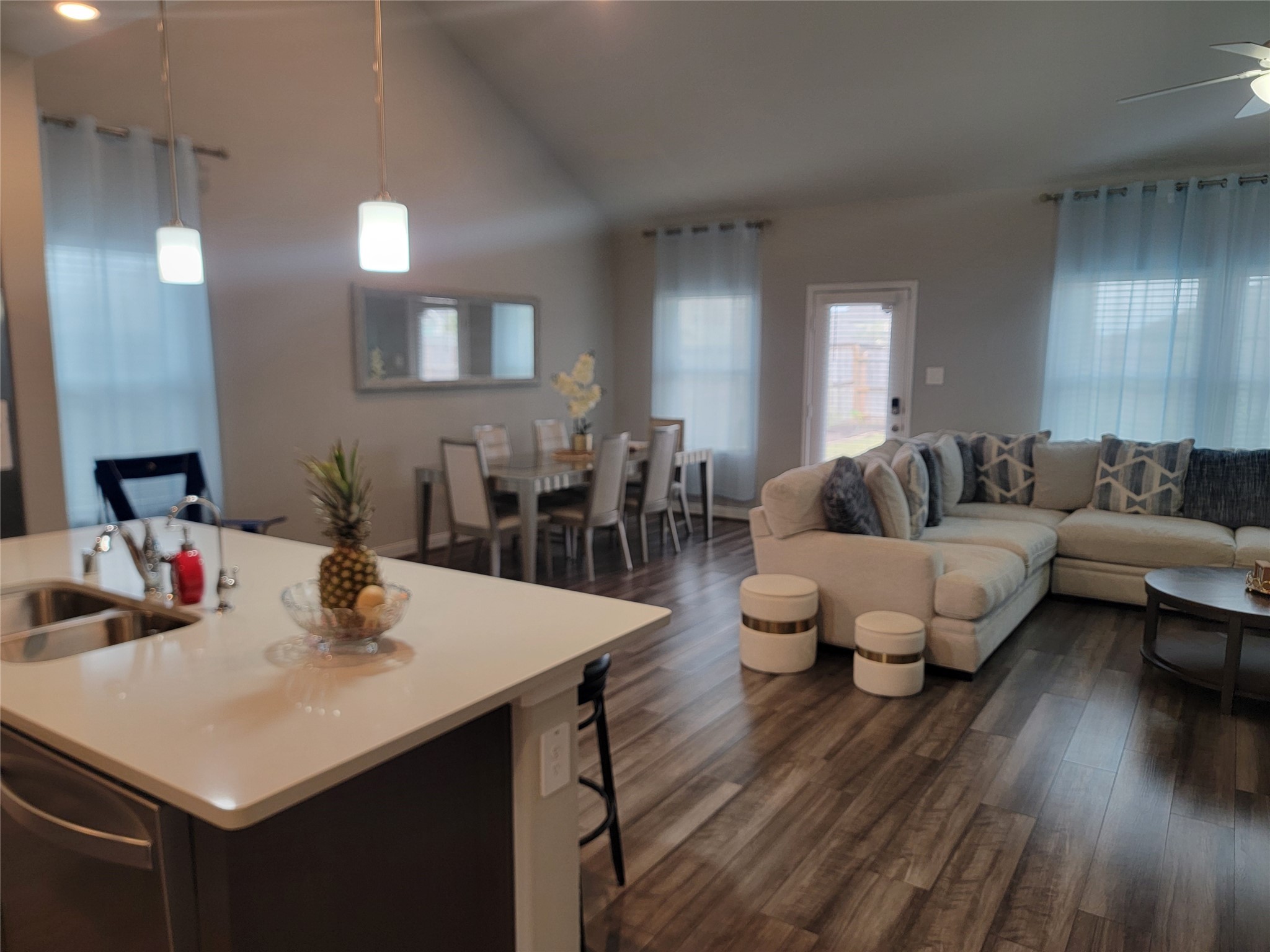10803 Sugar Pne Lane Rosharon, TX 77583 - Photo 9 of 18 a living room with furniture and wooden floor