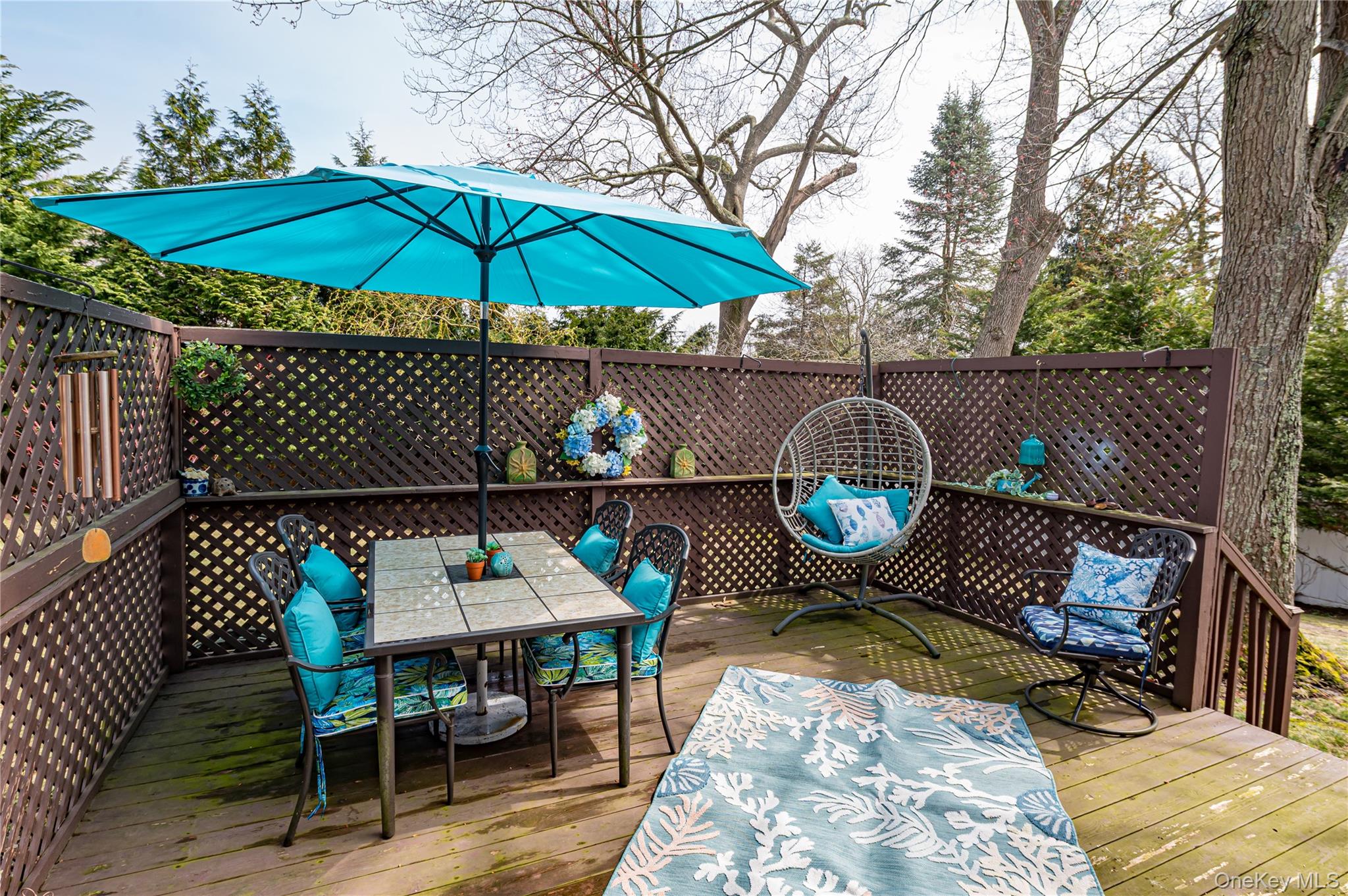 19 Harvard Road Shoreham, NY 11786 - Photo 18 of 30 private wood deck tastefully decorated with stairs to the backyard