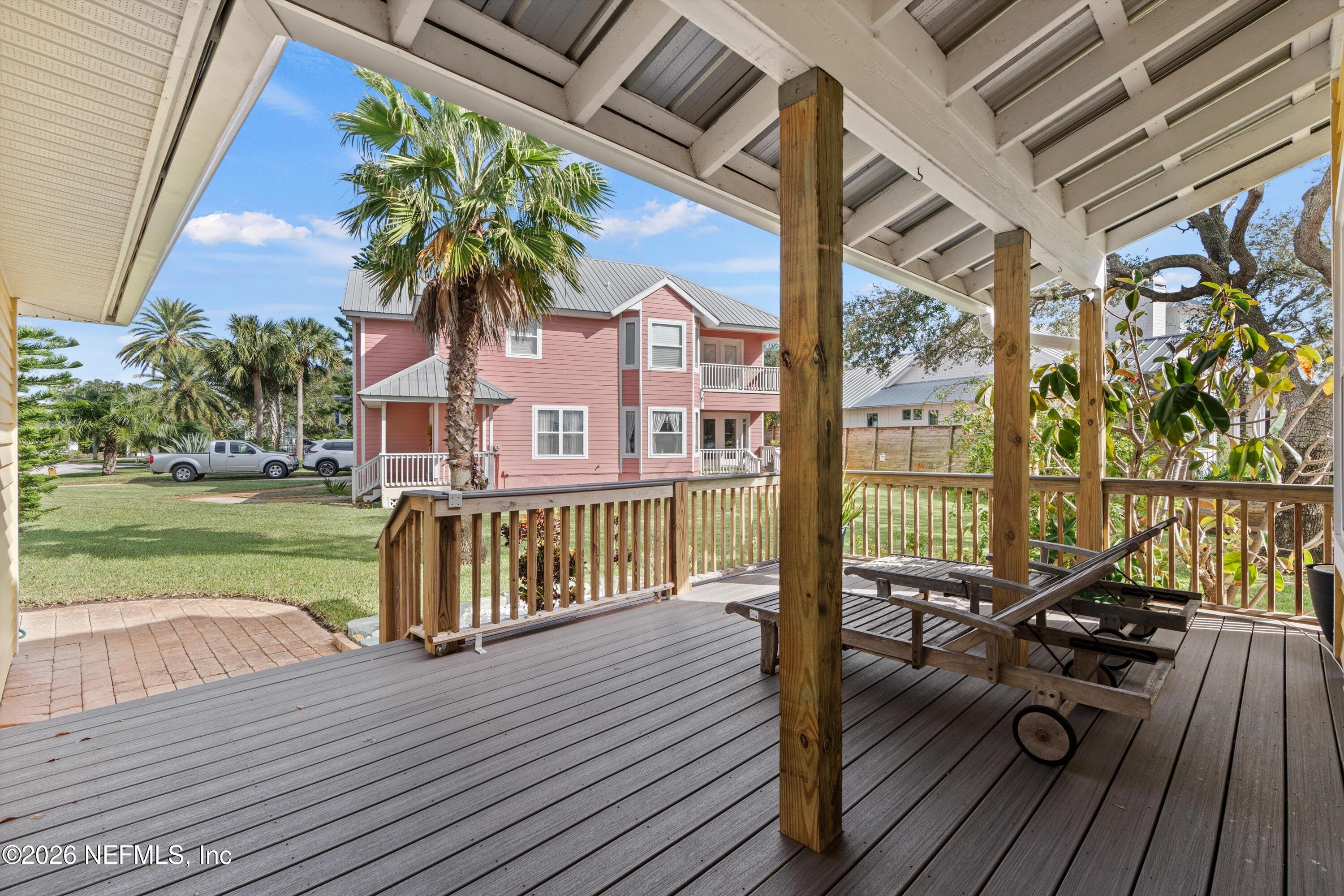 5532 Sunset Landing Circle St. Augustine, FL 32080 - Photo 20 of 43 a view of balcony with wooden floor