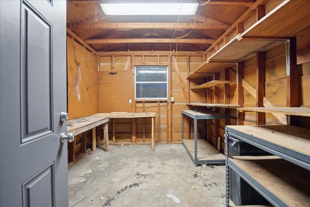 a view of a city with an outdoor space