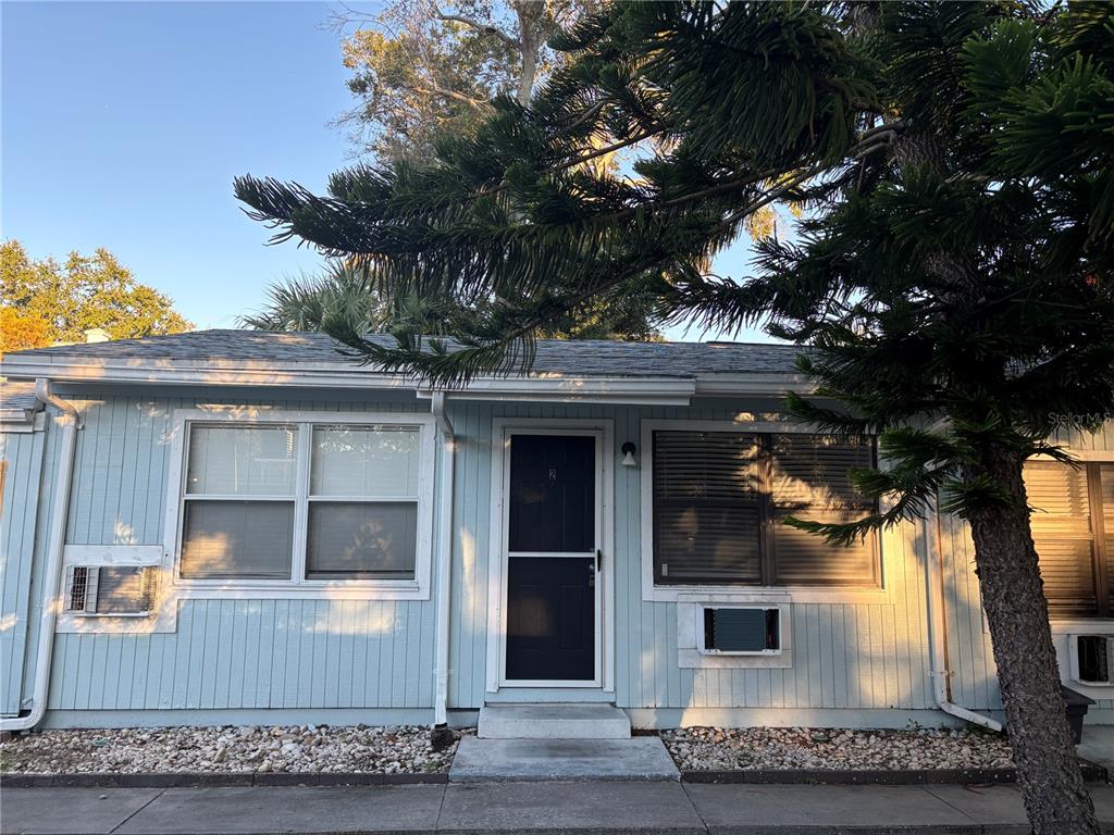 a front view of a house