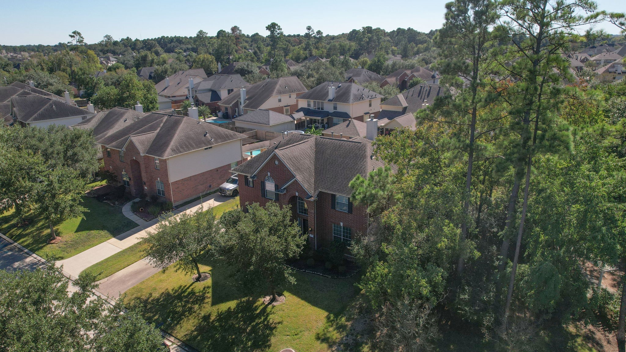 6731 Pinetop Glen Lane Spring, TX 77379 - Photo 45 of 47 an aerial view of multiple house