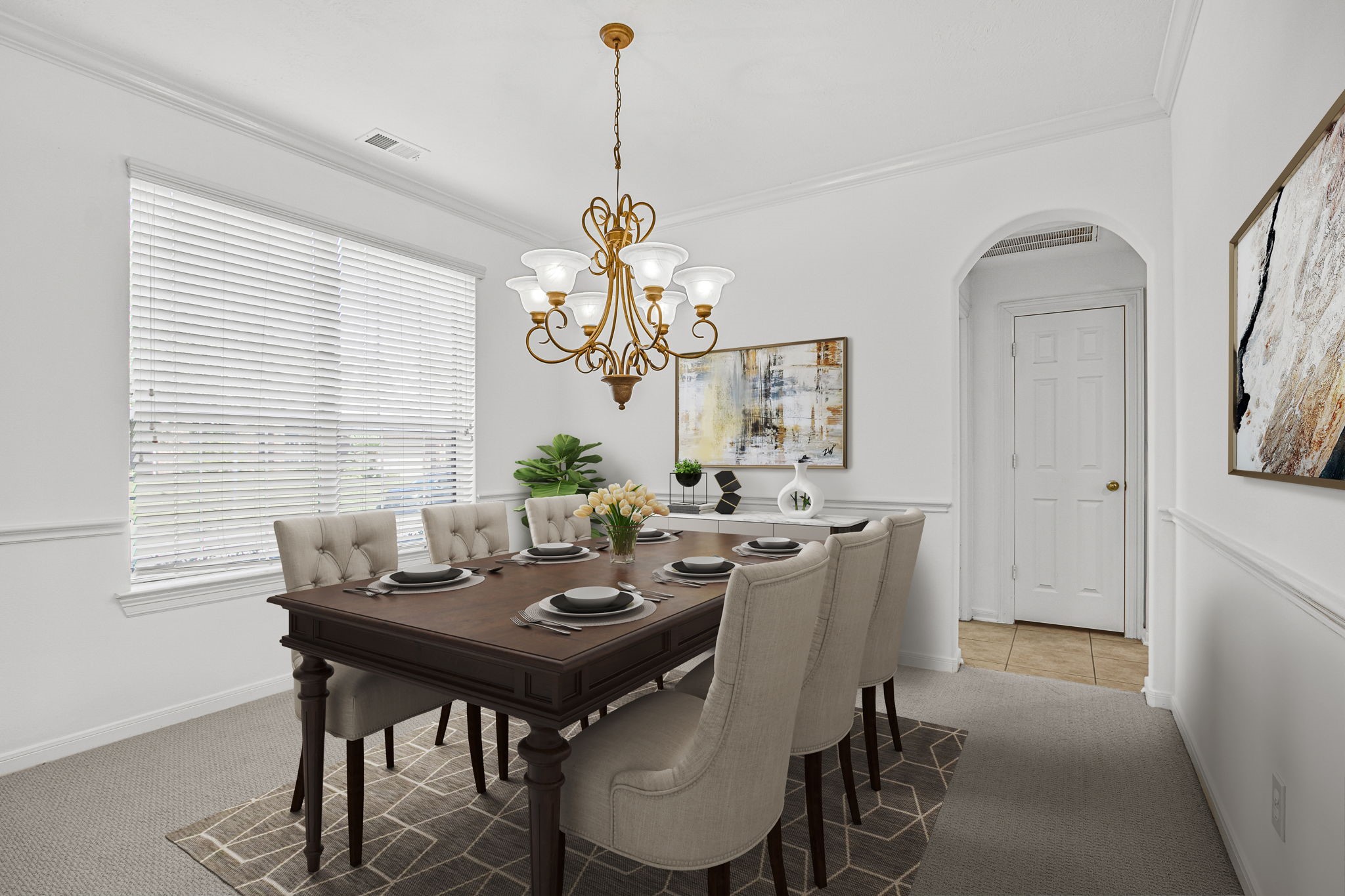 6731 Pinetop Glen Lane Spring, TX 77379 - Photo 6 of 47 a view of a dining room with furniture and window