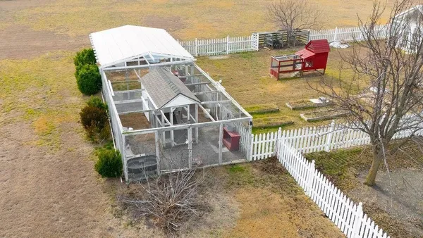 a house view with a garden space