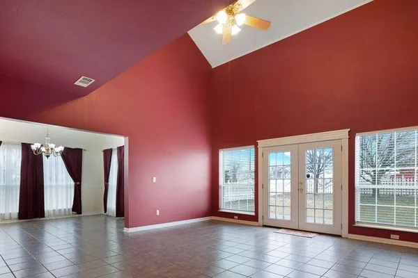 a view of entryway and hall with a window