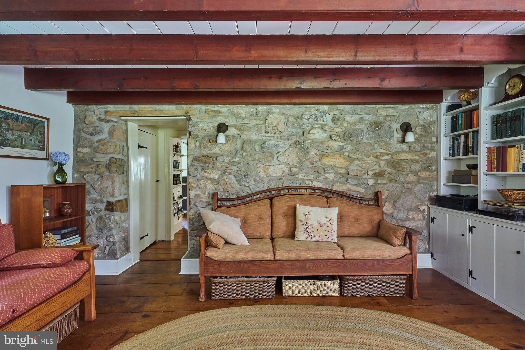 2918 Mill Road Doylestown, PA 18902 - Photo 12 of 28 Original stone wall in Living room