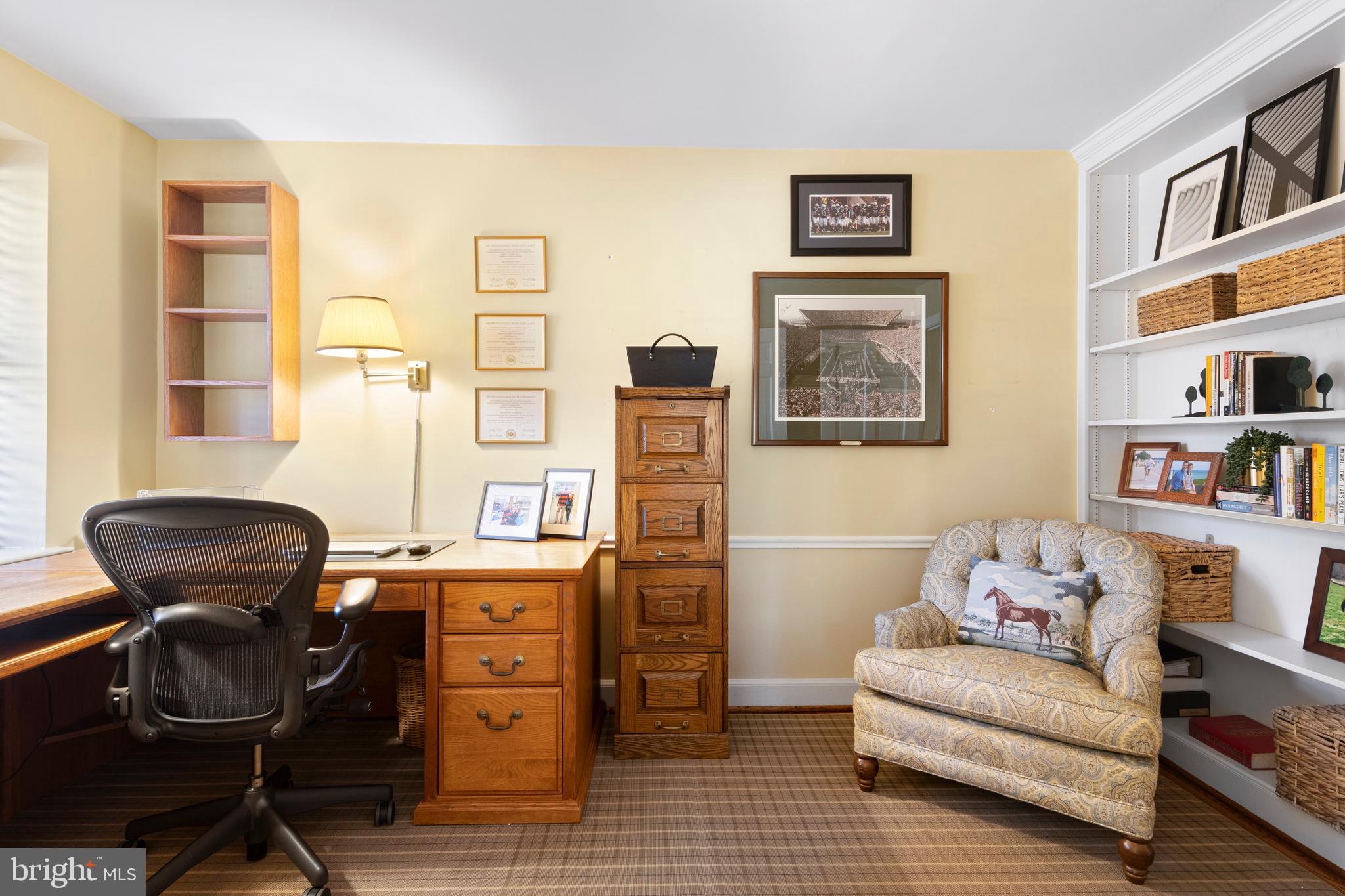 501 Rutgers Avenue Swarthmore, PA 19081 - Photo 20 of 40 Built-In Bookshelves in Office/Study