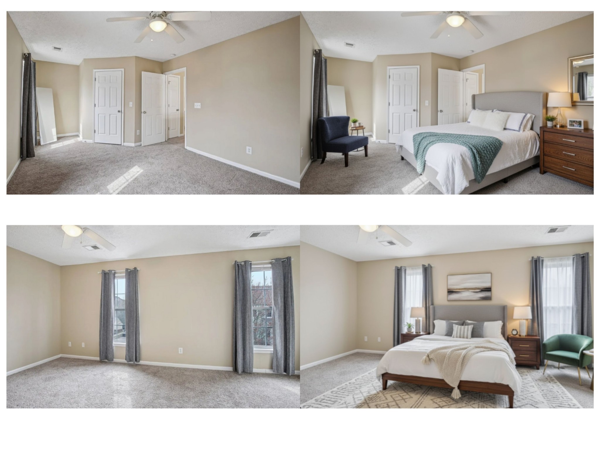 7841 Heaton Way Nashville, TN 37211 - Photo 23 of 25 a bedroom with a bed and a large mirror