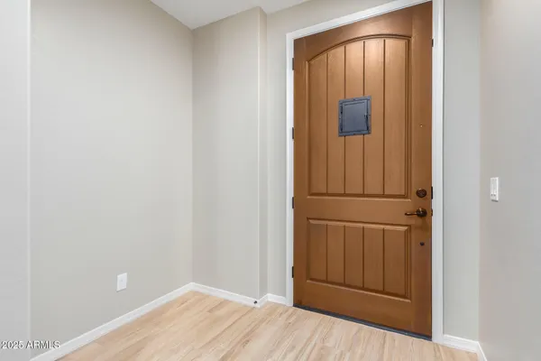 a view of front door