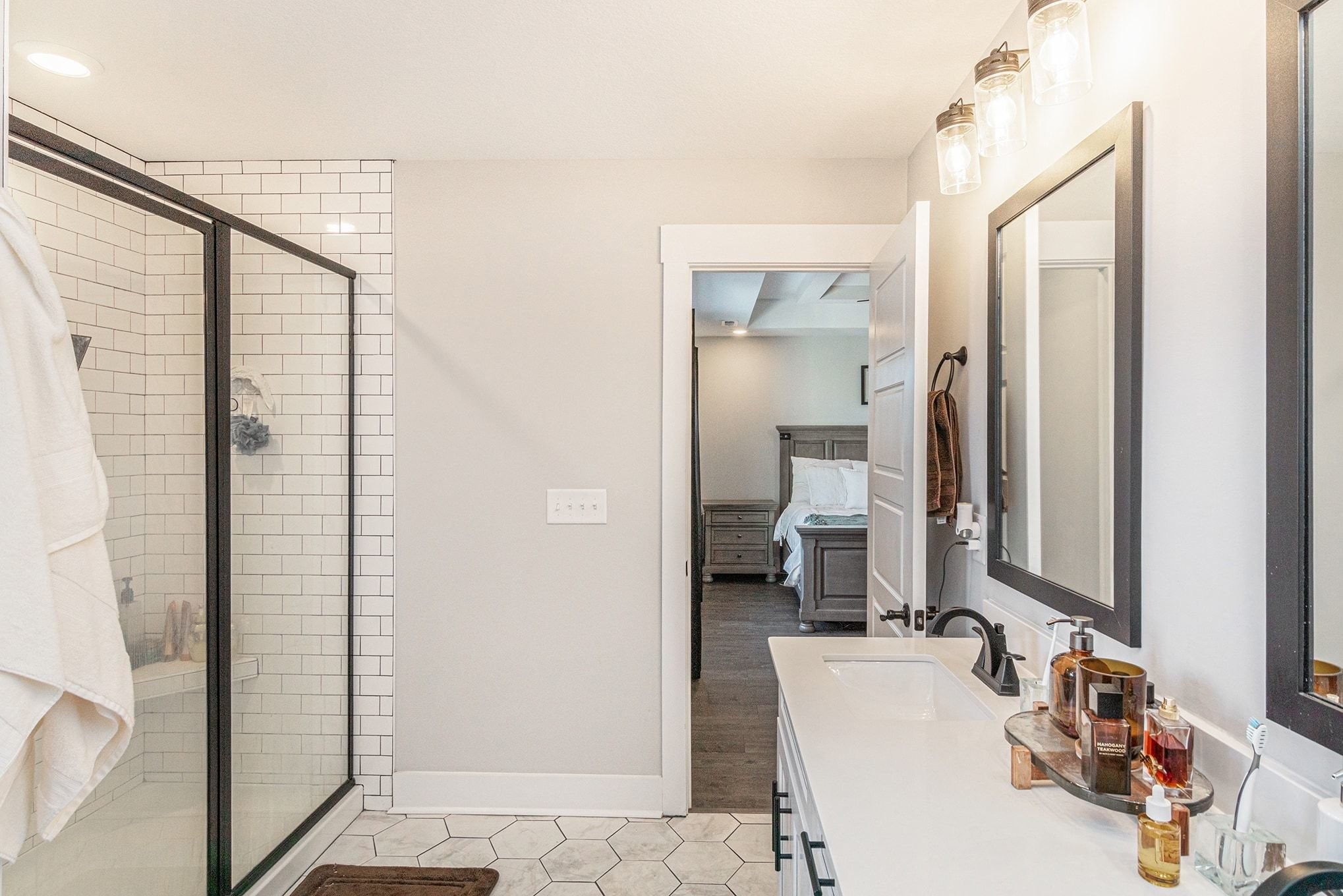 786 Limestone Way Clarksville, TN 37043 - Photo 18 of 29 a bathroom with a sink and a mirror