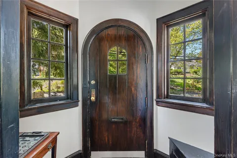 a view of closet with window
