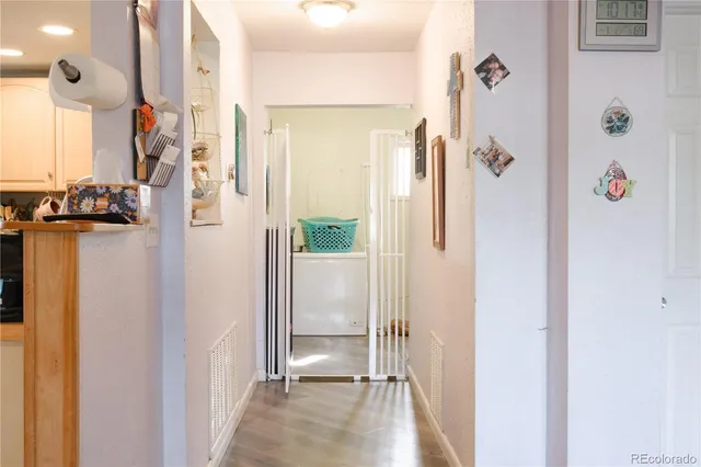 a view of a bathroom with a shower