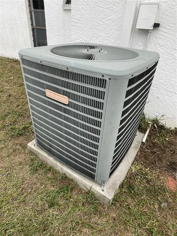 a view of a bench in a room