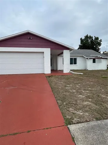 a backyard of a house