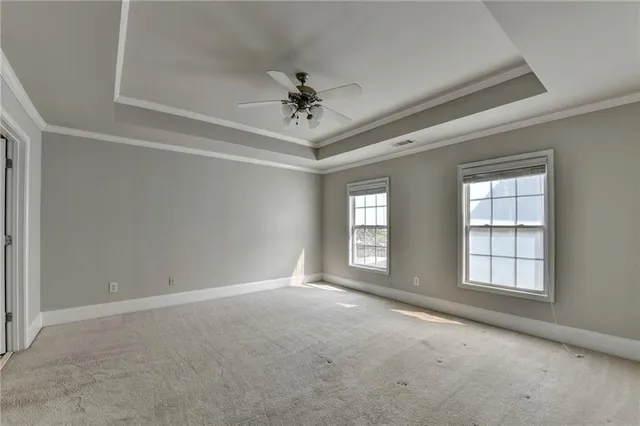 a view of a small space with racks on the wall