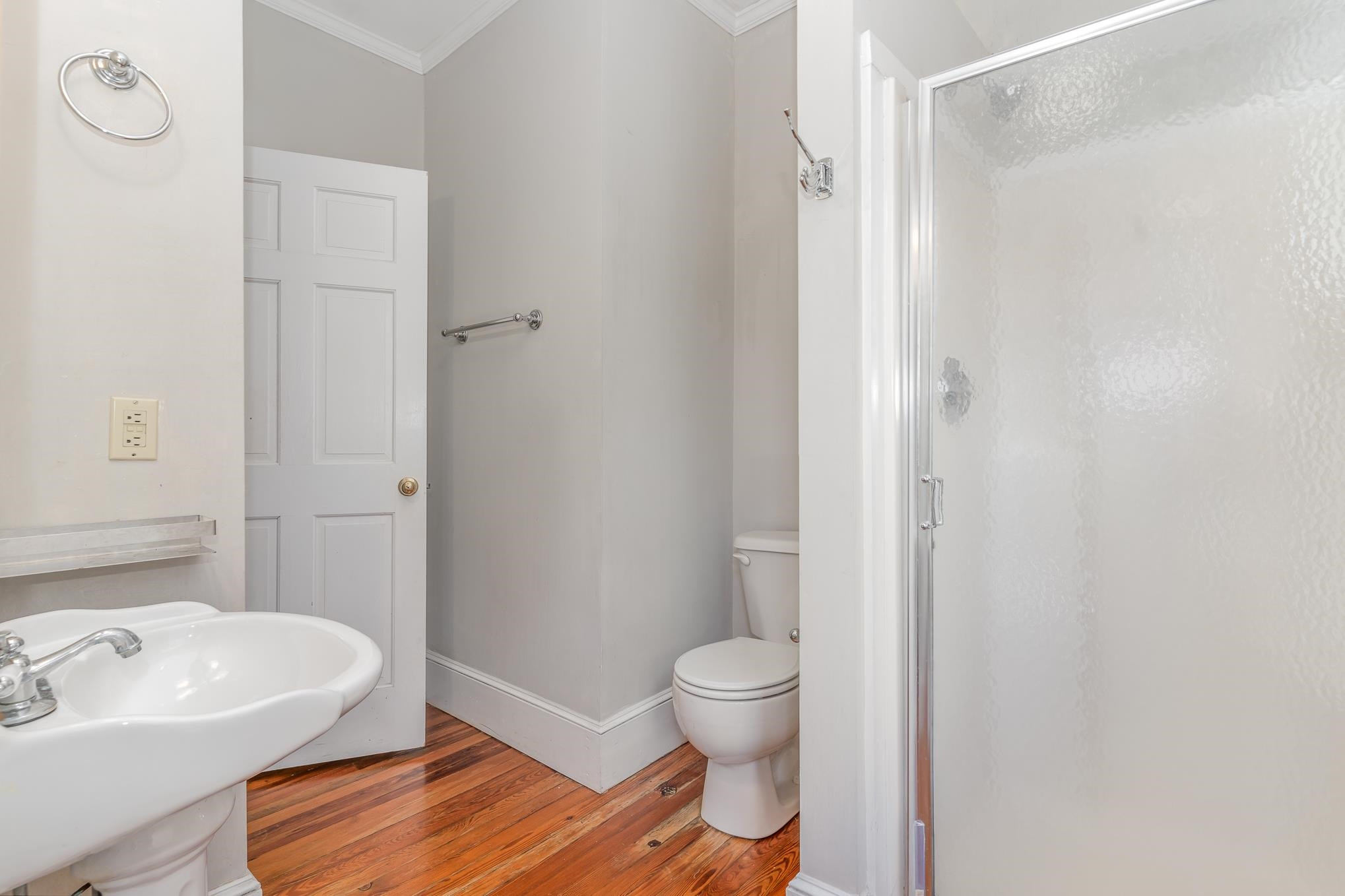 519 Holden Street Raleigh, NC 27604 - Photo 14 of 23 a bathroom with a sink toilet and shower