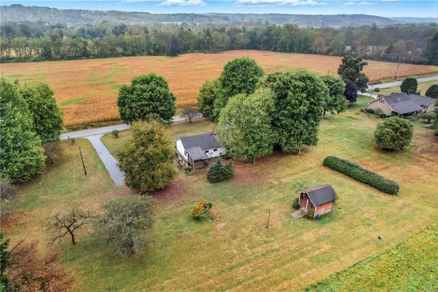 a view of a lake with outdoor space