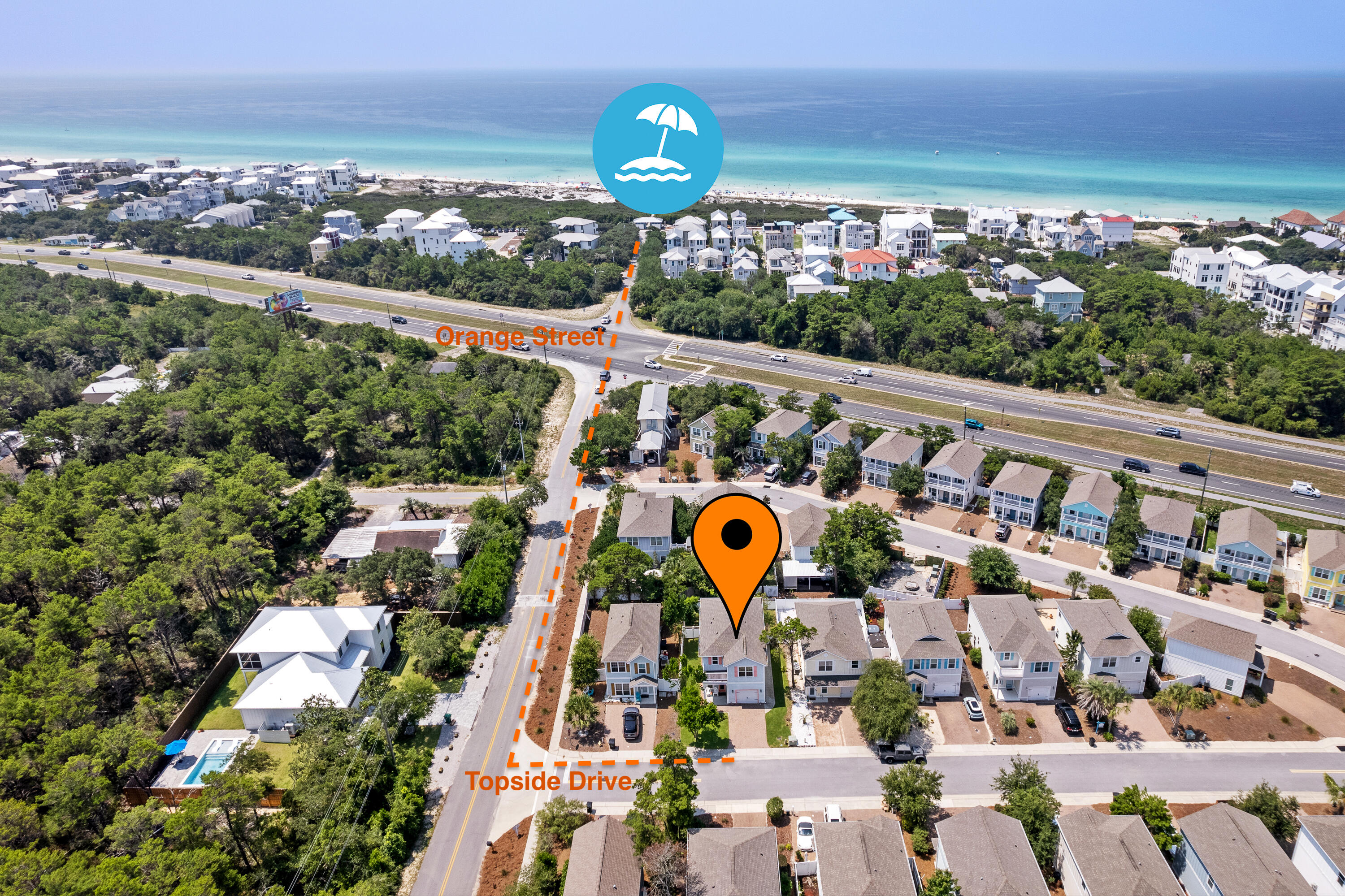 19 Topside Drive Inlet Beach, FL 32461 - Photo 2 of 40 an aerial view of a city