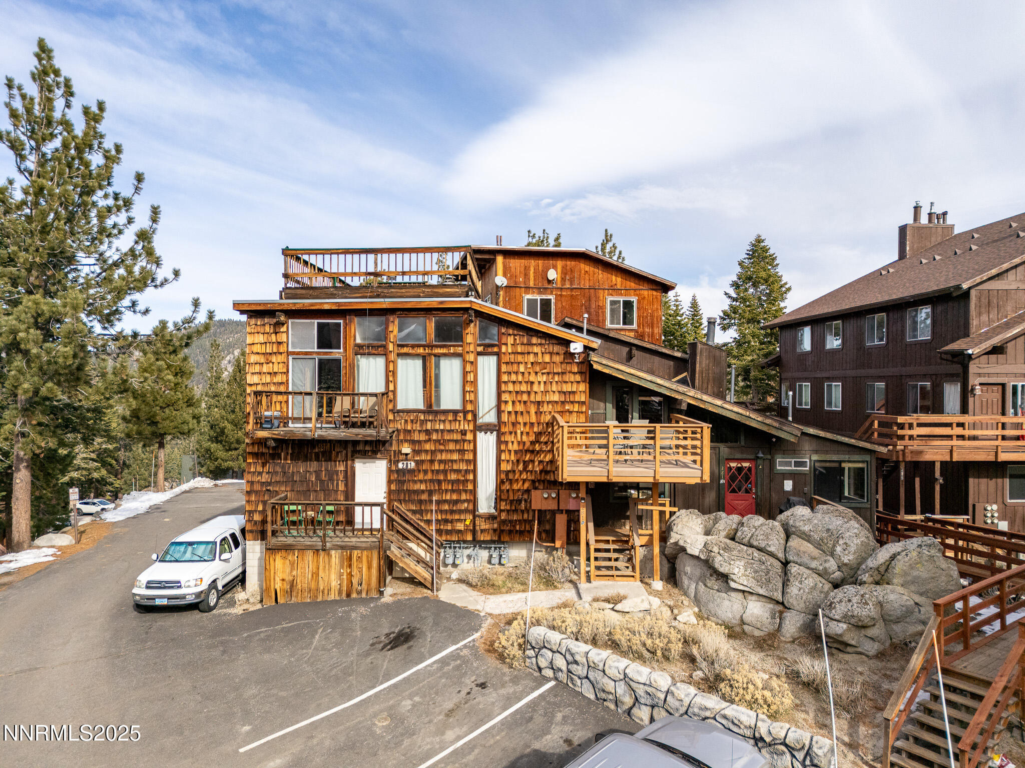 281 Orion Lane, Unit D Stateline, NV 89449 - Photo 3 of 33 a front view of a house with a porch
