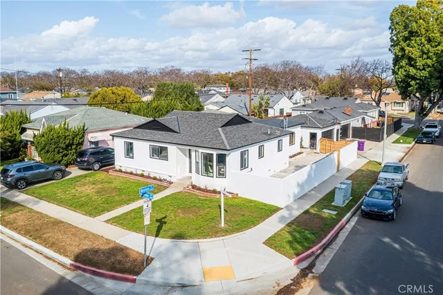 a view of a house with a swimming pool