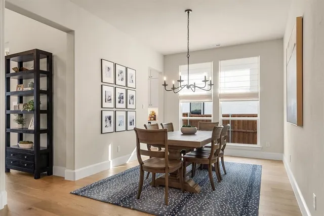a work room with furniture and windows