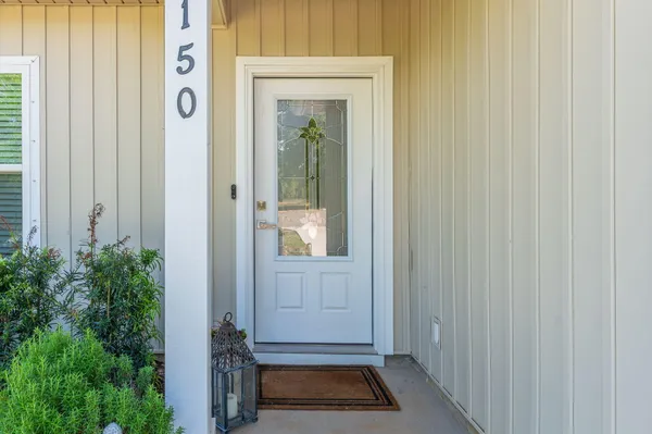 a view of front door