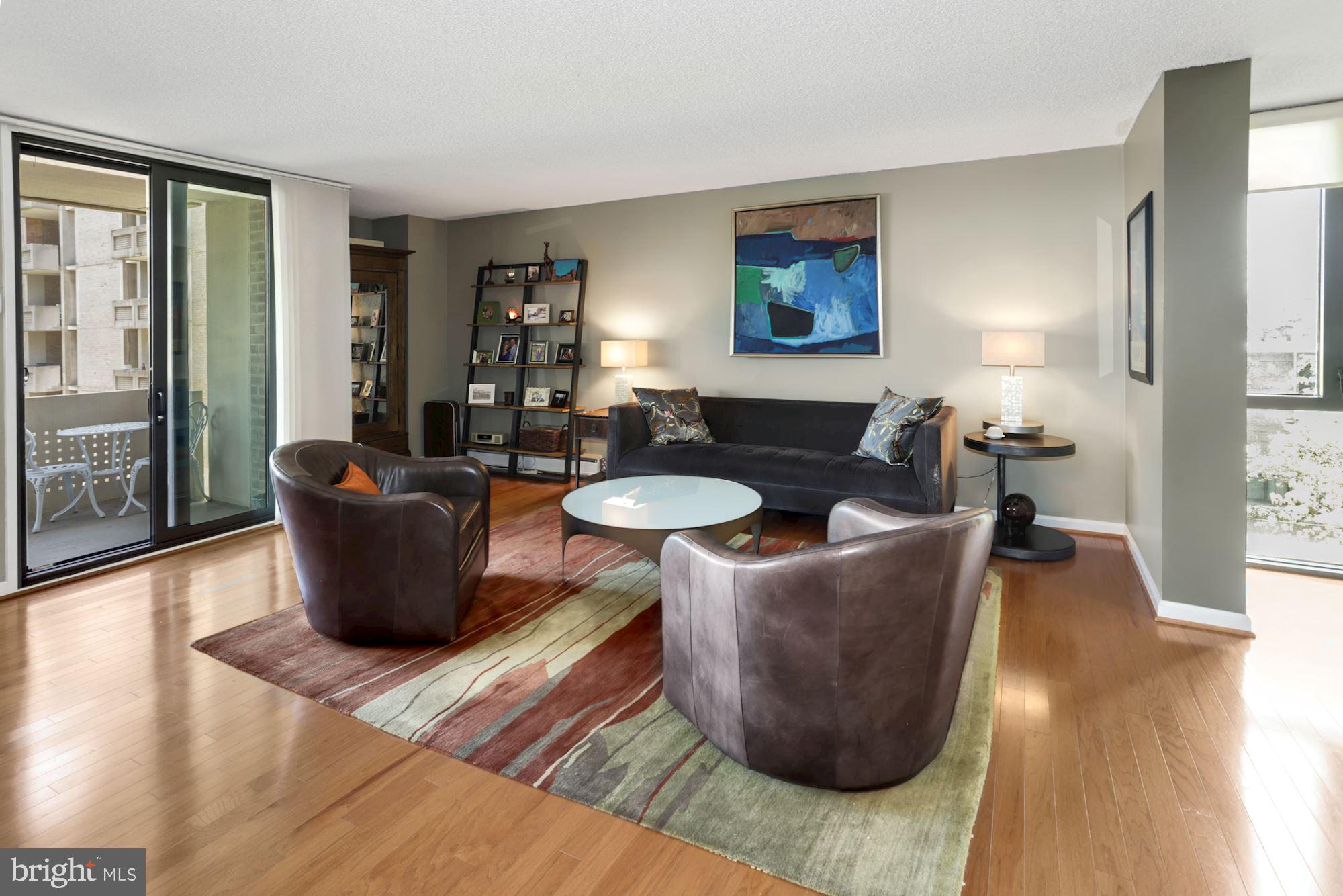 300 M Street Southwest, Unit N200 Washington, DC 20024 - Photo 3 of 45 Hardwood floors accent the entire apartment