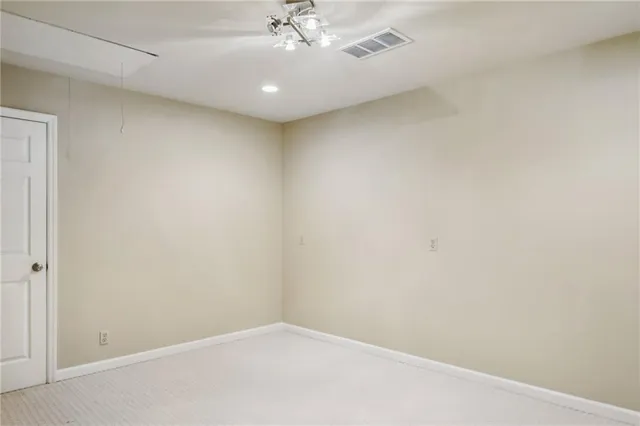 a view of an empty room