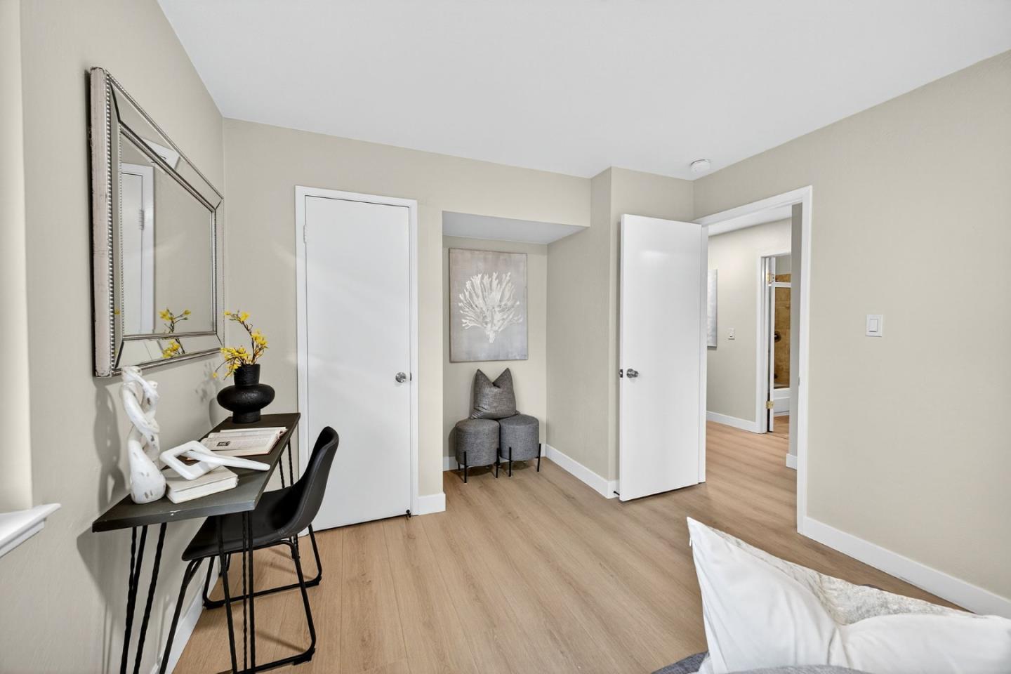 375 North 3rd Street, Unit 3 Campbell, CA 95008 - Photo 14 of 27 a living room with furniture and a wooden floor
