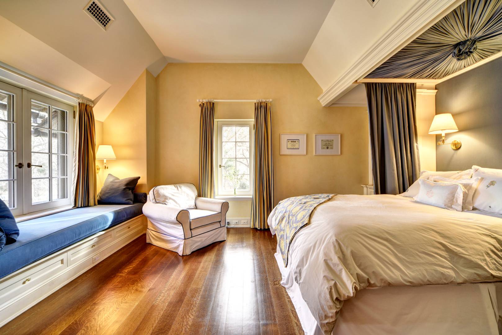 36 Briar Patch Road East Hampton, NY 11937 - Photo 13 of 17 a bedroom with a bed and wooden floor