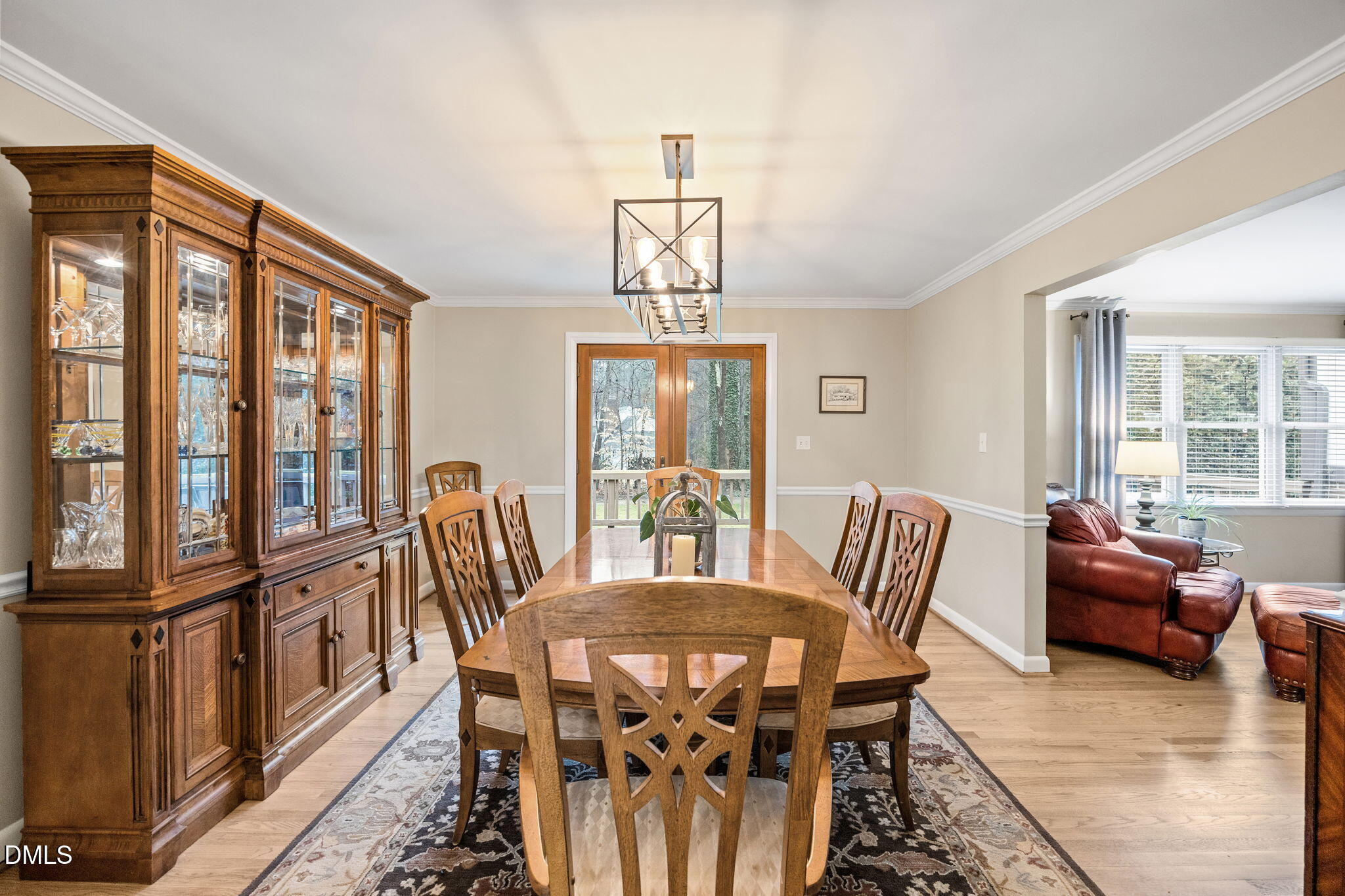9400 Does Run Court Raleigh, NC 27613 - Photo 11 of 35 a view of a dining room with furniture window and outside view
