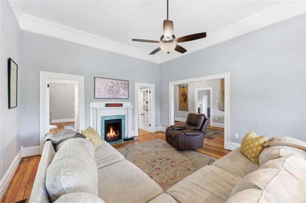 420 Fore Acre Street Cornelia, GA 30531 - Photo 29 of 48 a living room with furniture and a fireplace