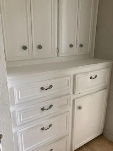 a close view of dresser