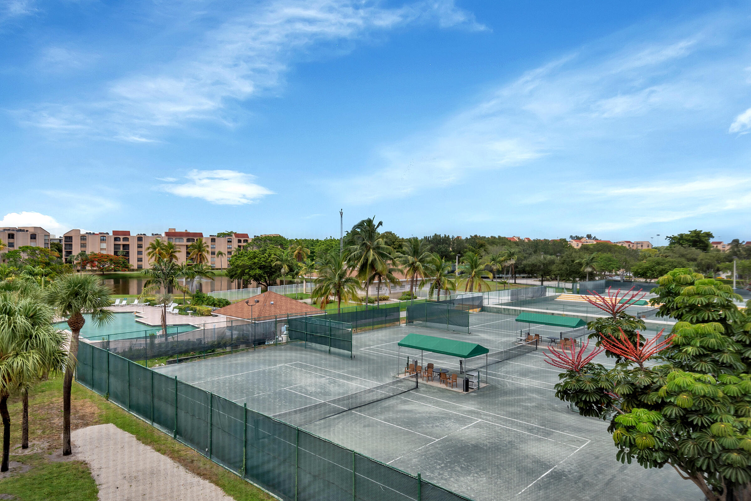 955 Dotterel Road, Unit 2410 Delray Beach, FL 33444 - Photo 41 of 48 tennis court view 1