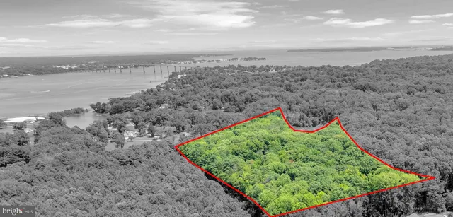 a view of a swimming pool with a yard and lake view