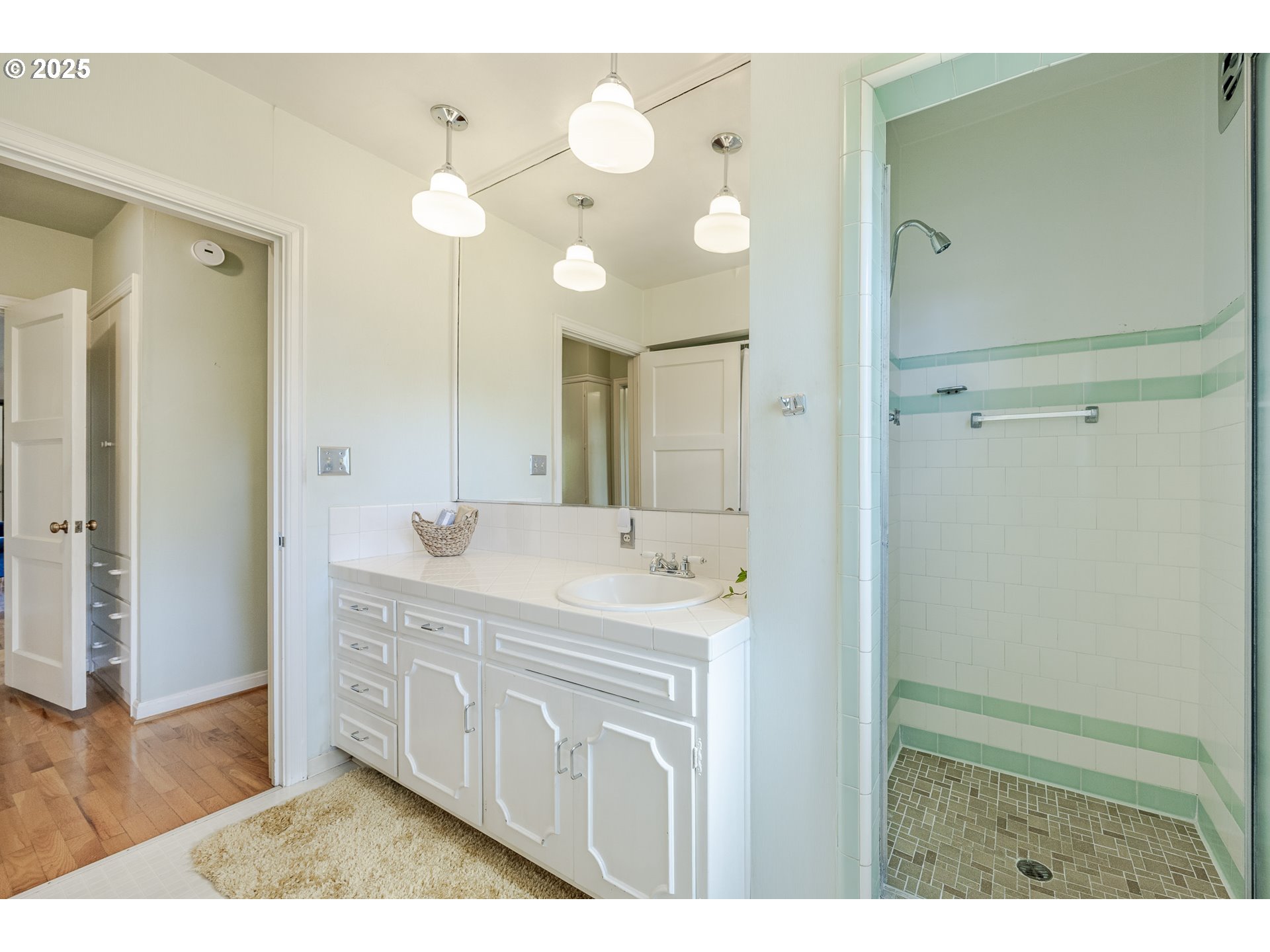 641 City View Boulevard Springfield, OR 97477 - Photo 22 of 48 a bathroom with a sink vanity and a mirror
