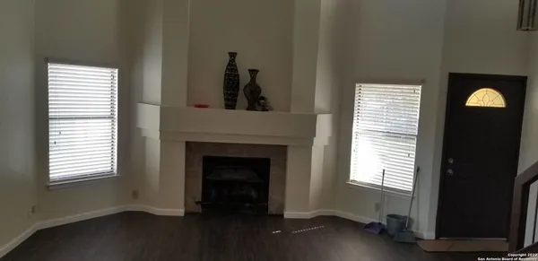 a view of a livingroom with a window