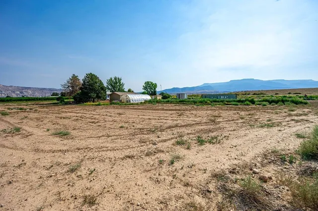 a view of a lake and a yard
