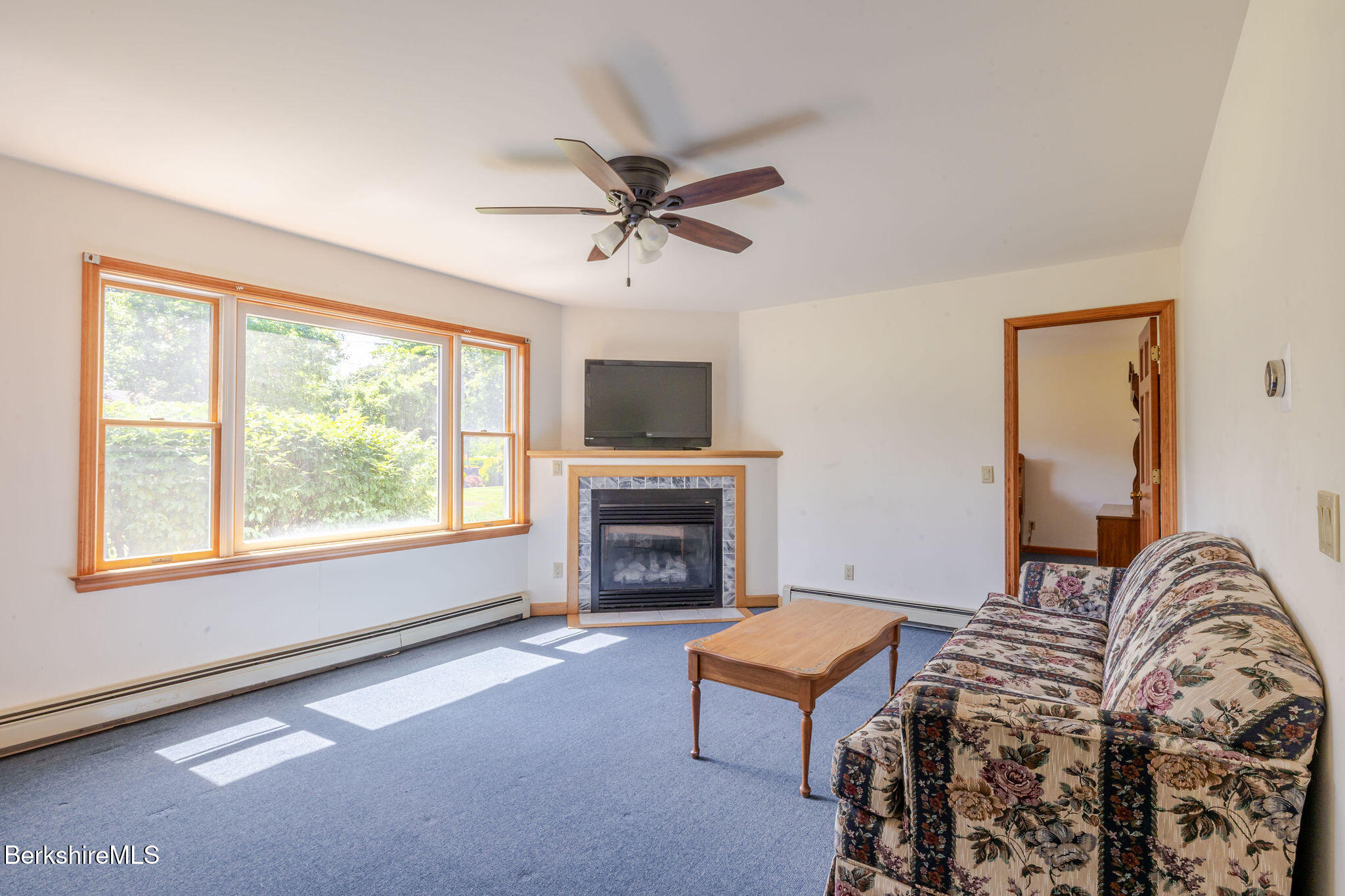 127 Old Joe Road Sheffield, MA 01230 - Photo 12 of 40 Living Room- gas fireplace