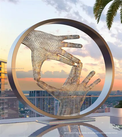 a couple of palm trees sitting in front of a house