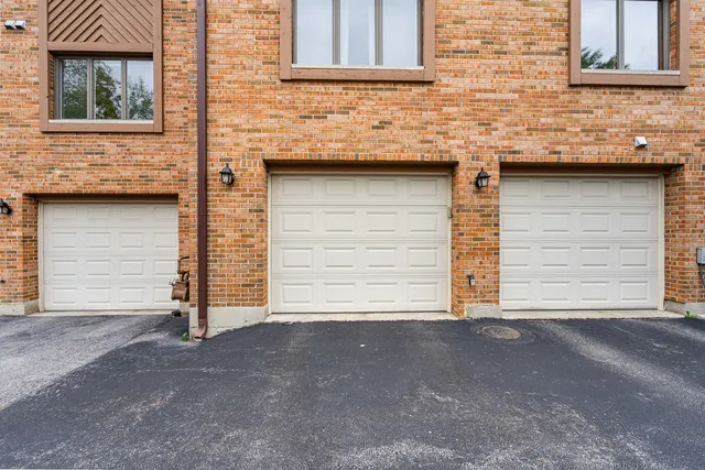 a view of a house with garage