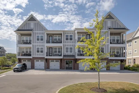 a front view of a building with street