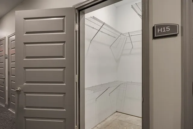 a view of walk in closet