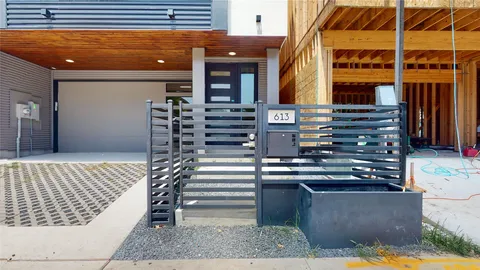 a view of building with door