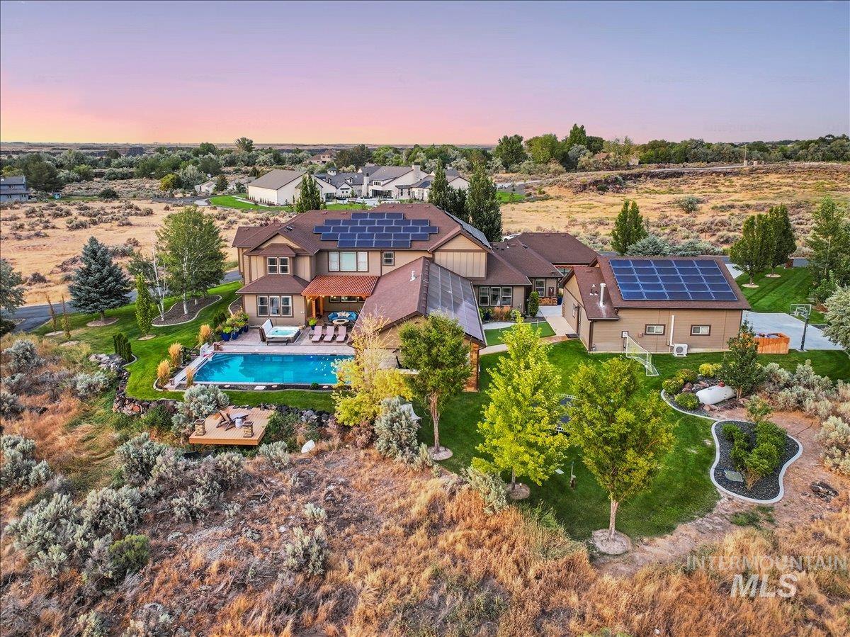 3365 Willow Way Twin Falls, ID 83301 - Photo 3 of 50 Aerial view at dusk of view of pool
