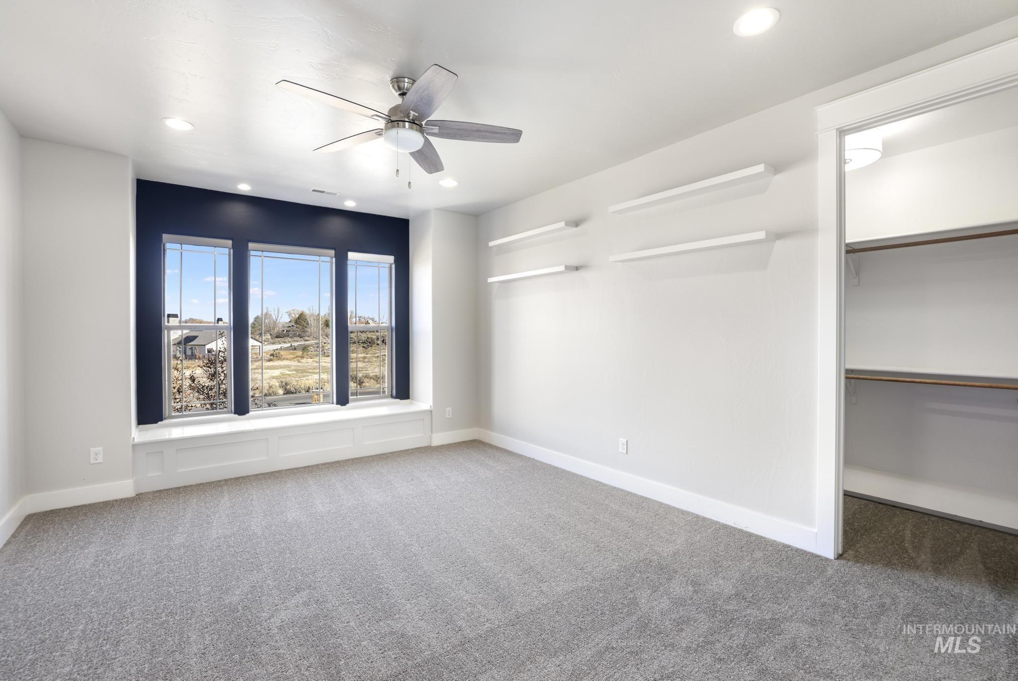 3365 Willow Way Twin Falls, ID 83301 - Photo 31 of 50 Empty room featuring recessed lighting, carpet flooring, and ceiling fan