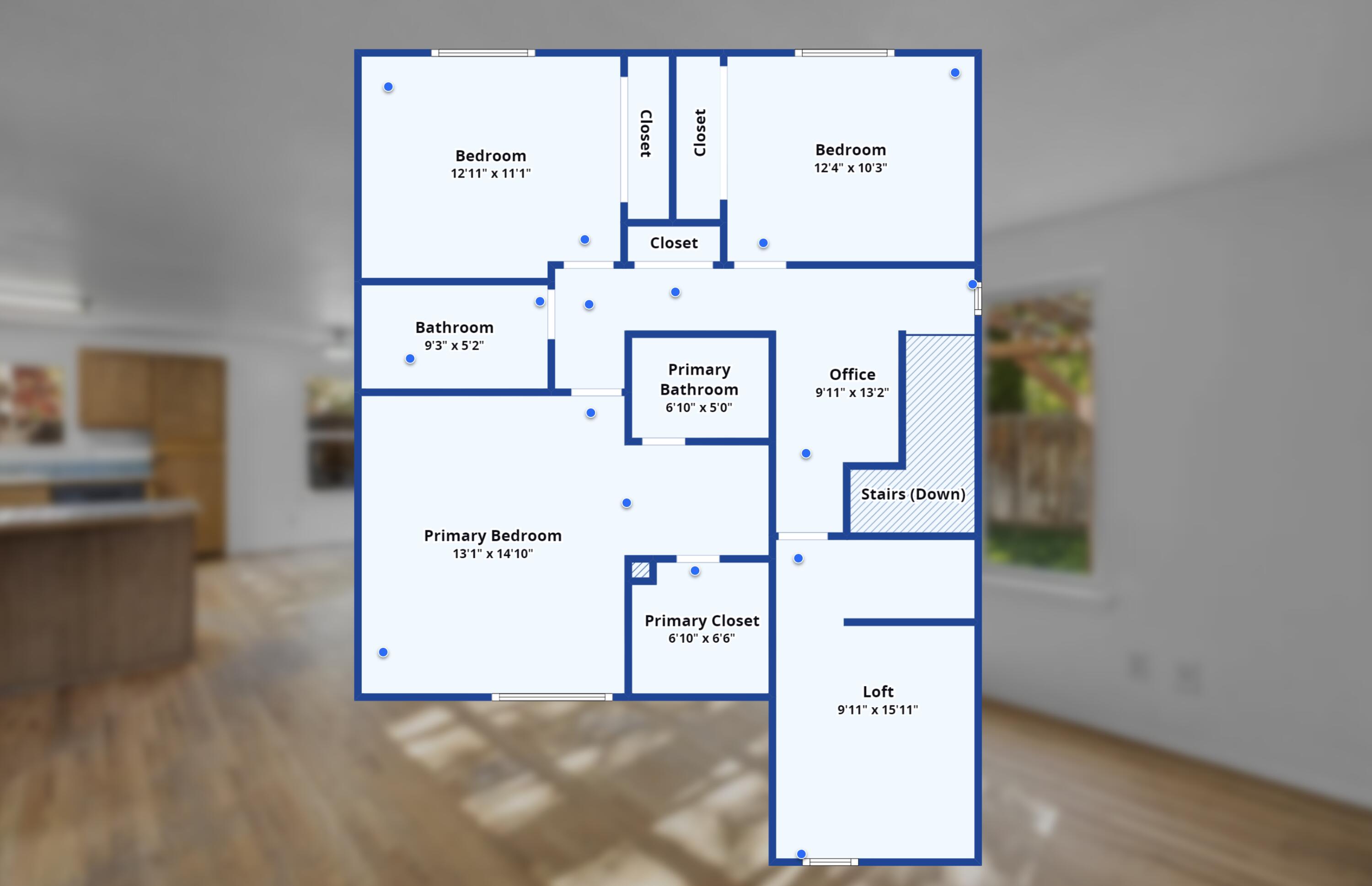 3025 Northeast Raleigh Court Bend, OR 97701 - Photo 32 of 34 Upstairs floorpan